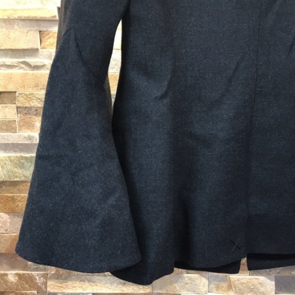 OSCAR DE LA RENTA Bell Sleeve Wool-blend Blazer - Picture 8 of 8